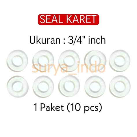 Jual Seal Karet Bening Pcs Karet Packing Gasket Pipa Kran