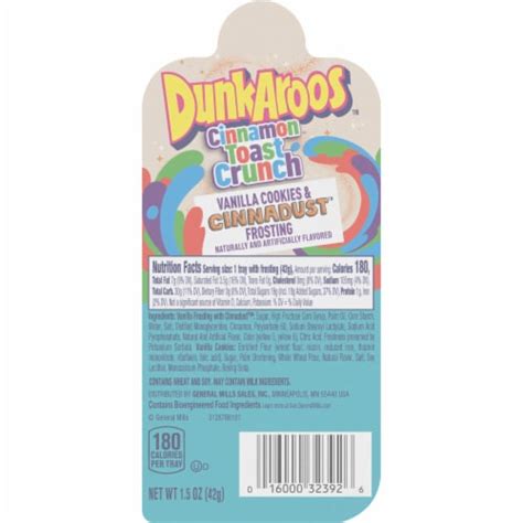 DunkAroos Vanilla Cookies And Cinnamon Toast Crunch Frosting 1 5 Oz