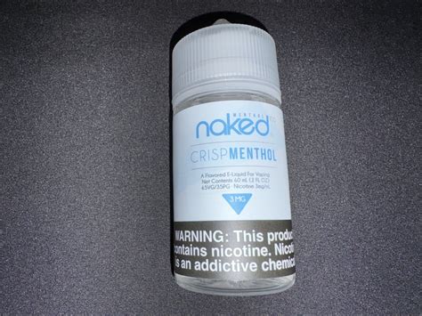 Crisp Menthol Naked 100 Vape Juice 60ml 12 90 Vapesourcing