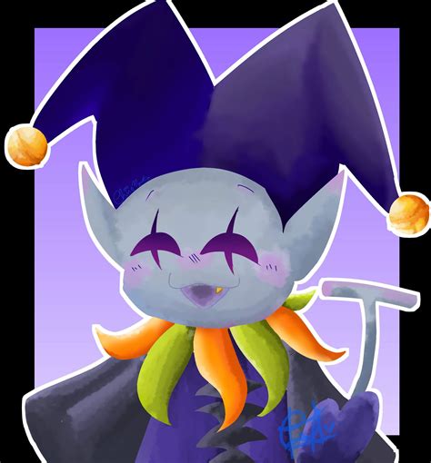 🎶just Be Cute Jevil Fanart • Delta Rune • Amino