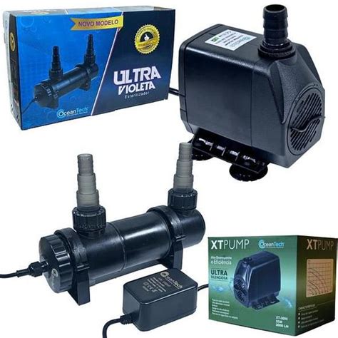 Filtro uv esterilizador 9w lagos e aquários bomba xt 3000 OCEAN TECH