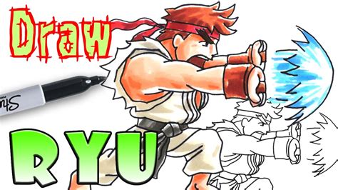 How To Draw Ryu From Street Fighter » Glasshand