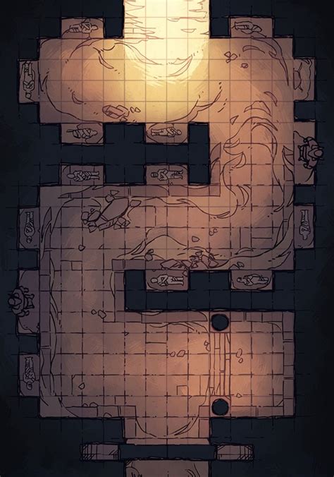 The Desert Catacomb An Ancient Egyptian Battle Map 2 Minute Tabletop