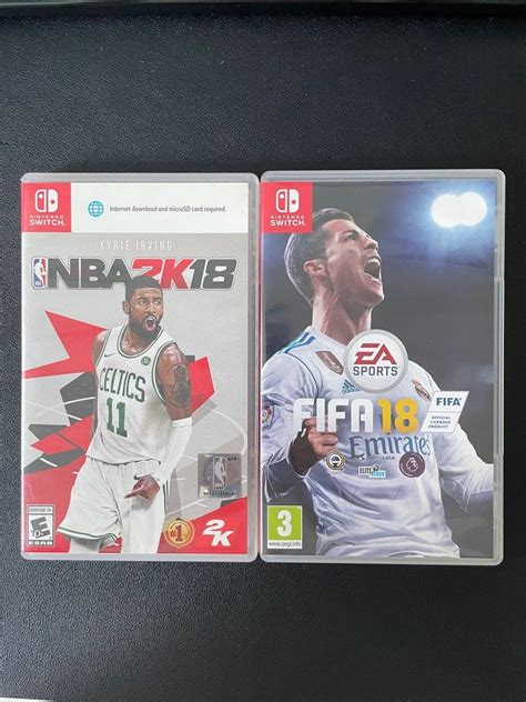 Nba 2k18 Fifa 18 Nintendo Switch Games Video Gaming Video Games