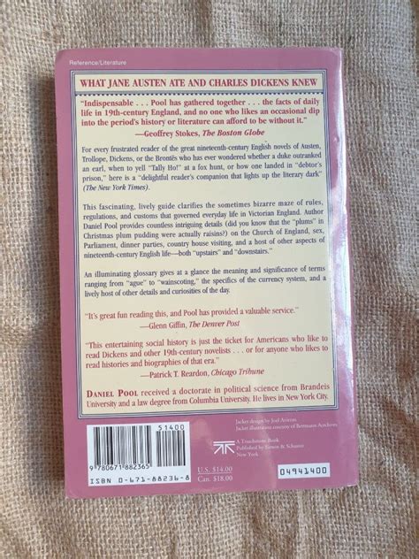 What Jane Austen Ate And What Charles Dickens Knew By Daniel Pool On