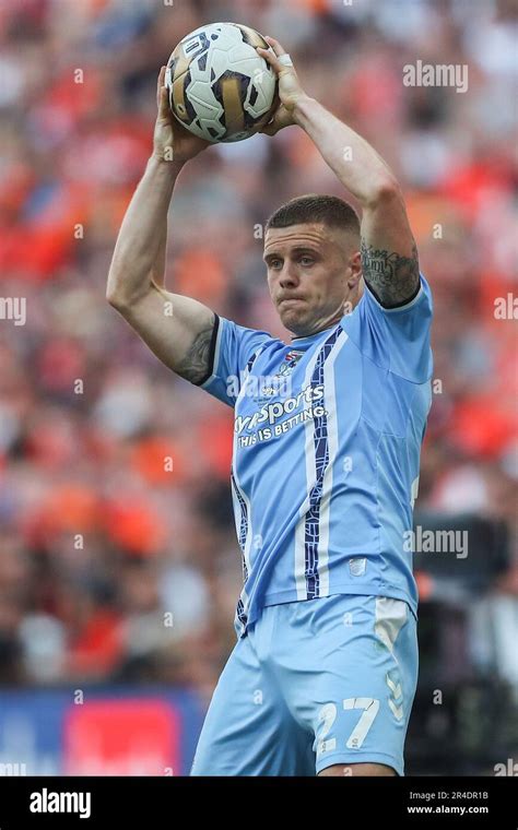 Jake Bidwell Of Coventry City Takes A Throw In During The Sky Bet