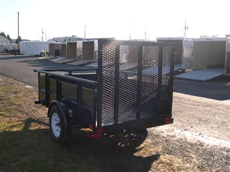 Big Tex 5x8 Landscape Utility Trailer 2 Solid Sides