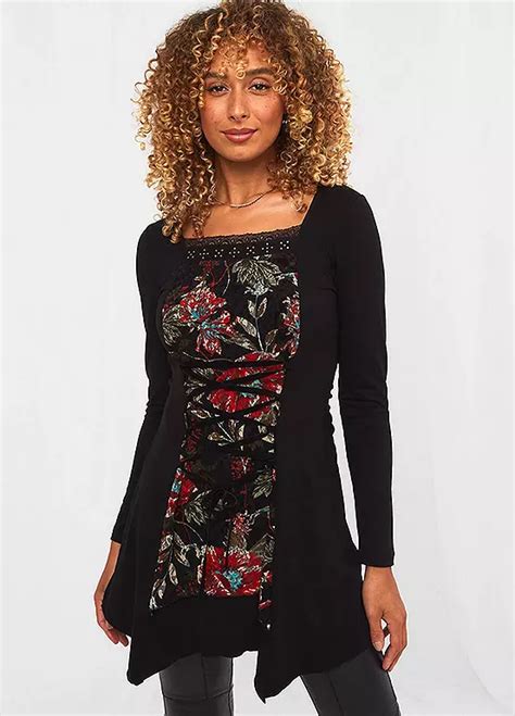 Joe Browns Romantic Roses Tunic Kaleidoscope