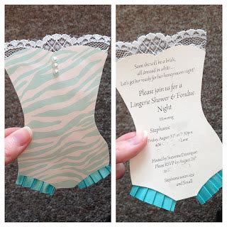 A Southern Hostess DIY Corset Lingerie Shower Invitation