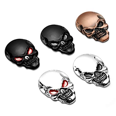 Aliexpress Buy 3D Metal Skull Car Stickers For Bmw Ford Focus 2 3