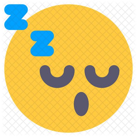 Sleep Emoji Icon Download In Flat Style