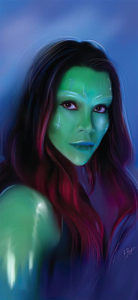 1125x2436 Gamora Fanart Iphone Xsiphone 10iphone X Hd 4k Wallpapers