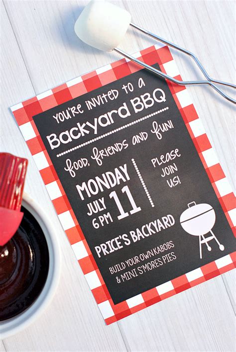 Summer Bbq Party Invitations And Printables Fun Squared