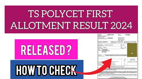 Ts Polycet St Seat Allotment How To Check Ts Polycet St