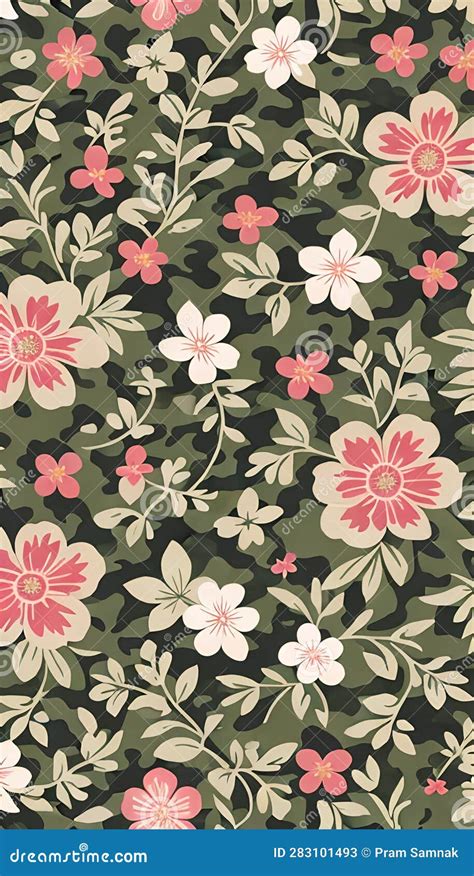 Floral Camouflage Pattern A Pattern That Is Both Beautiful And