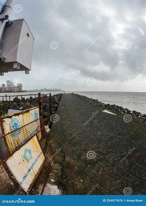 Evening Shot of Tip of Nariman Point in Mumbai, India Stock Photo