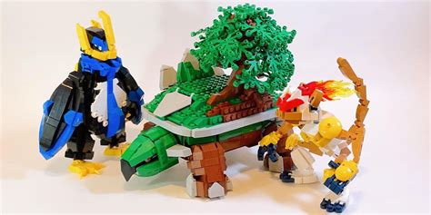 Pokémon's Sinnoh Starters Rebuilt In LEGO Form | Screen Rant