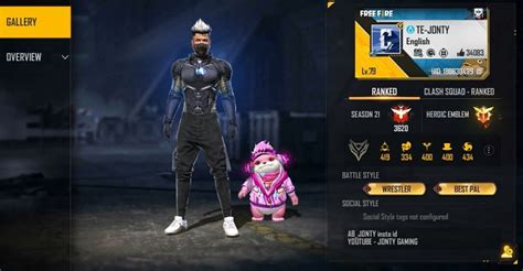 Jonty Gamings Free Fire Id Stats Monthly Earnings India Rank And