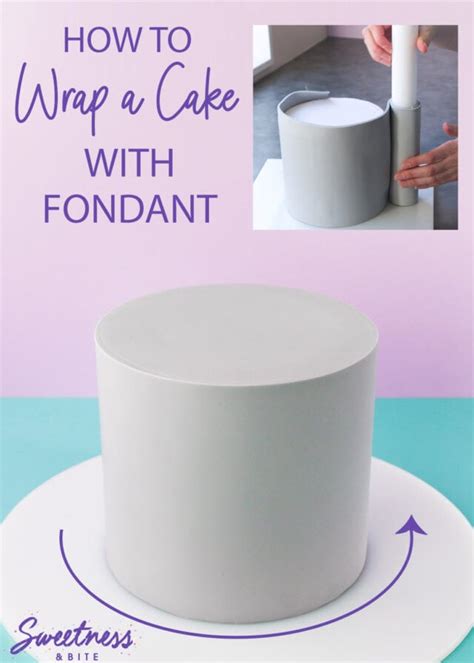 How To Cover A Cake With Fondant Using The Wrap Method