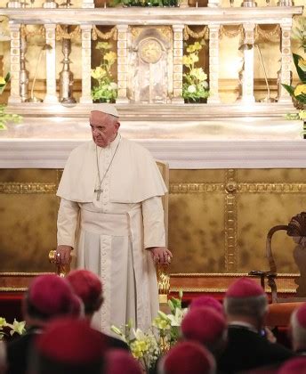 Pope Francis Meets Polish Bishops Royal Editorial Stock Photo Stock