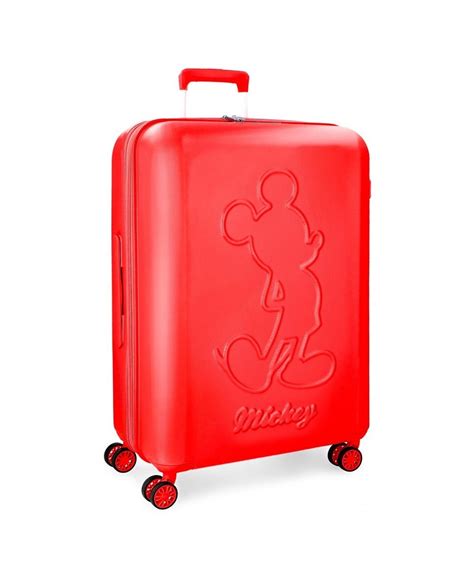 Maleta grande Mickey Premium rígida roja Mickey Mouse Rojo 68cm