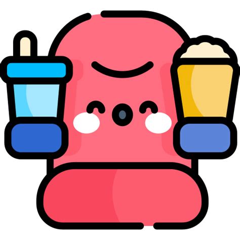 Cinema Kawaii Lineal Color Icon