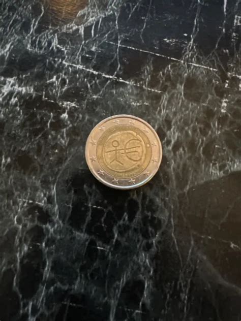 PIÈCE DE 2 euros rare bonhomme uem Bundesrepublik Deutshland 1999