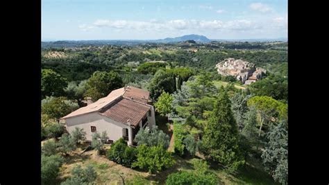 Tarano Villa Bifamiliare In Posizione Panoramica Con Terreno Agricolo