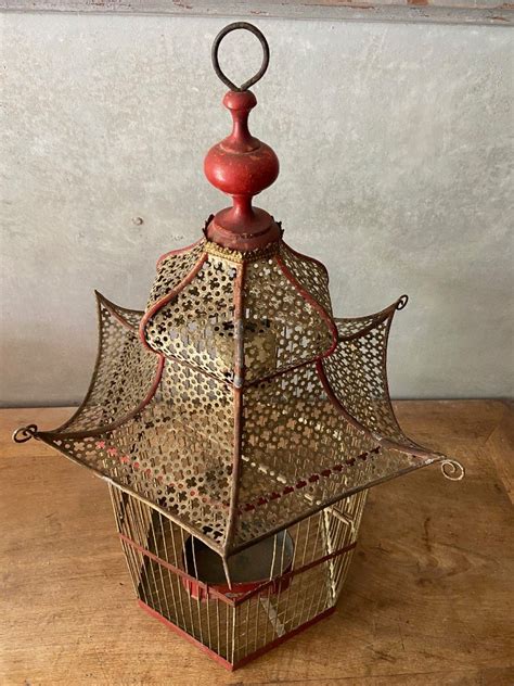 Proantic Metal Pagoda Bird Cage 19th Century