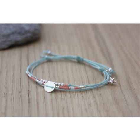 Bracelet Aqua En Perles Argent Et Miyuki Emmafashionstyle