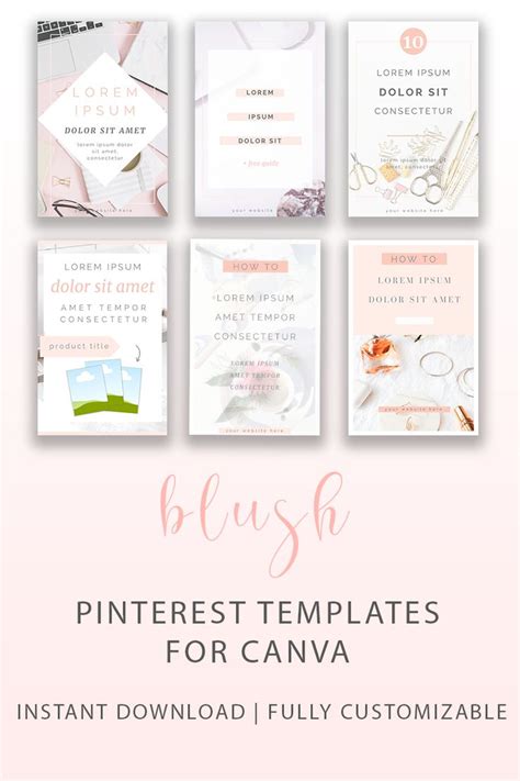 Pinterest Templates Pinterest Templates Canva Pin Templates Etsy