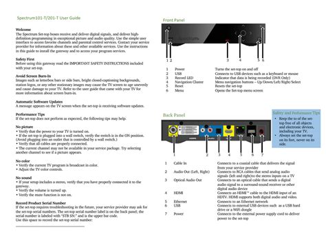 Spectrum Cable Box Manual