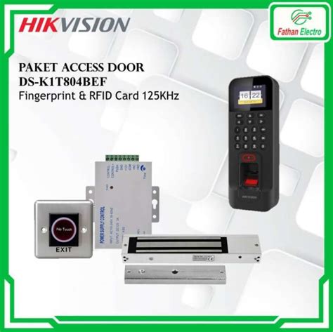 Promo Paket Access Control Fingerprint Hikvision DS K1T804BEF Pintu