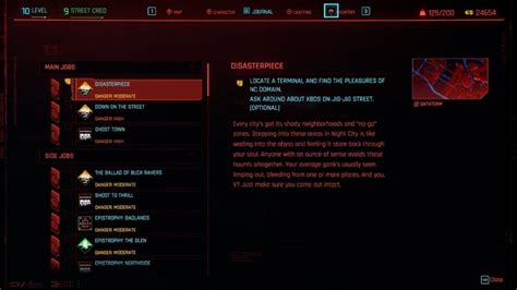 Cyberpunk Disasterpiece Main Job Guide