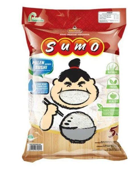 Jual BERAS PREMIUM SUMO MERAH 5KG NASI SUSHI PULEN HALAL MUI Di Lapak