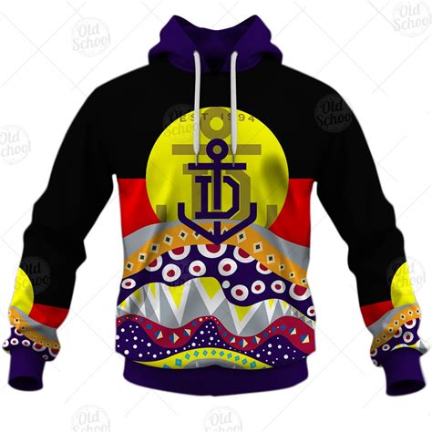 Afl Dinky Di Western Bulldogs Lover Aboriginal Flag X Indigenous Hoodie