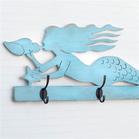 Mermaid Coat Hook Beach House Decor Entryway Hook Bathroom Etsy