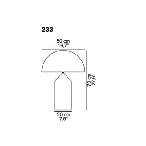 Lampada Oluce Atollo 233 Da Tavolo
