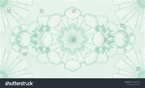 Geometric Watermark Banknotes Illustration Detailed Design Stock Vector