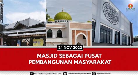 Masjid Sebagai Pusat Pembangunan Masyarakat Sungai Petani Peranan