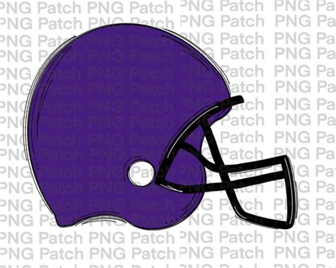 Football Helmet Clipart Purple