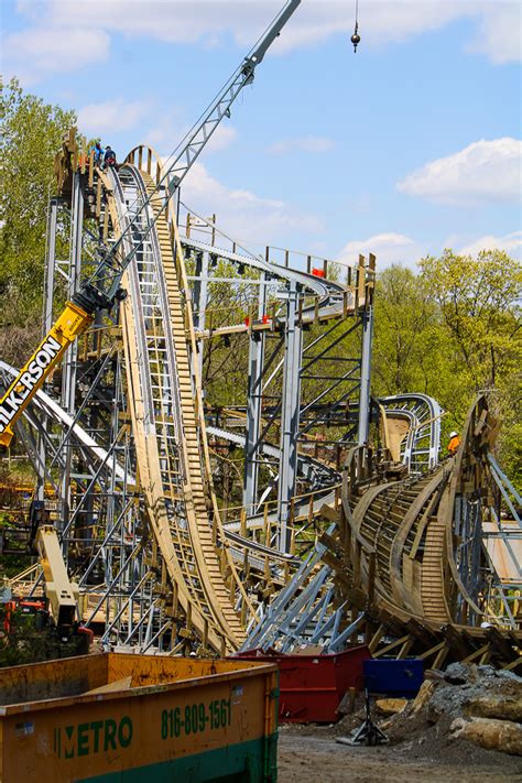 Negative G Worlds Of Fun Zambezi Zinger Construction April