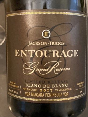 Jackson Triggs Entourage Grand Reserve Blanc De Blanc Limited Release