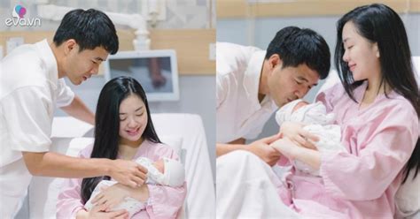 Vợ hot girl của Hà Đức Chinh sinh con đầu lòng ngồi bế con thần thái vẫn không phải dạng vừa