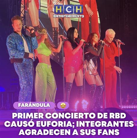 Primer concierto de RBD causó euforia integrantes agradecen a sus fans