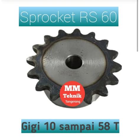 Sprocket RS 60 X 40 T Gear Rantai Single Gir Gigi Z 40T RS60 1 60Z40