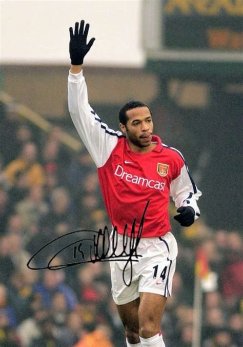 Thierry Henry Ingelijste Handtekening X Cm In Klassiek Zwart