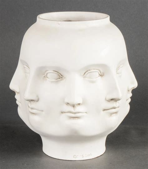 Perpetual Face Vitruvian Vase In The Style Of Piero Fornasetti