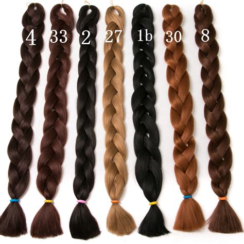 solid color braiding hair one piece 82 inch Synthetic High Temperature ...