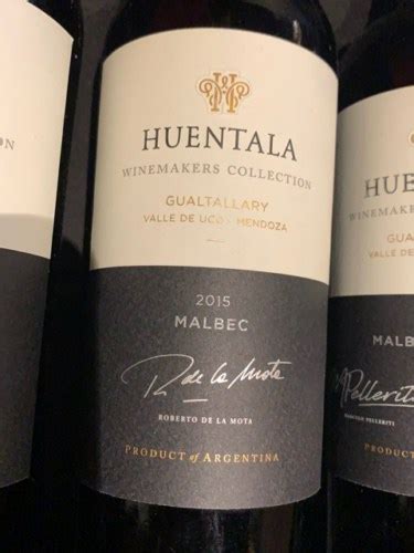 Huentala Winemakers Collection Roberto De La Mota Malbec Vivino Us